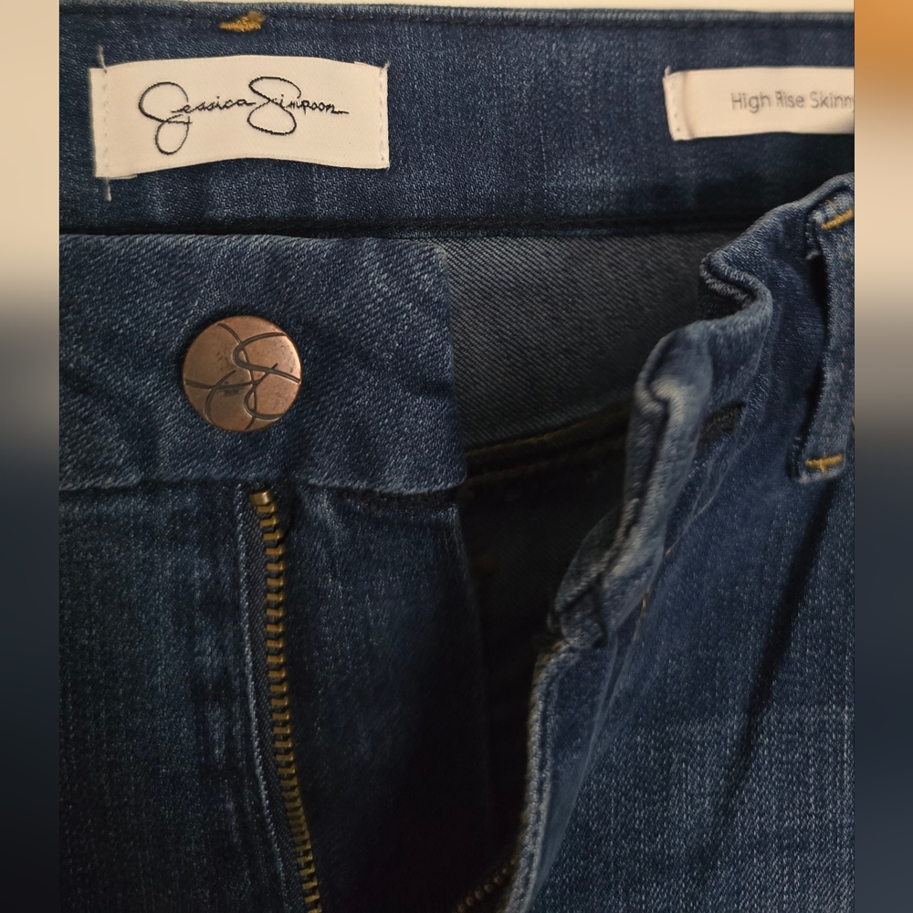 Jessica Simpson High Rise Skinny Blue Women's Jeans - NWOT - Picture 2 of 5
